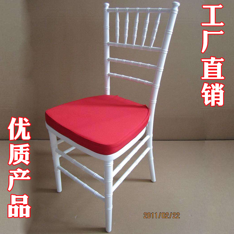 户外婚庆竹节椅坐坐垫婚礼金色坐垫白色银色海绵坐垫金属竹节椅子1