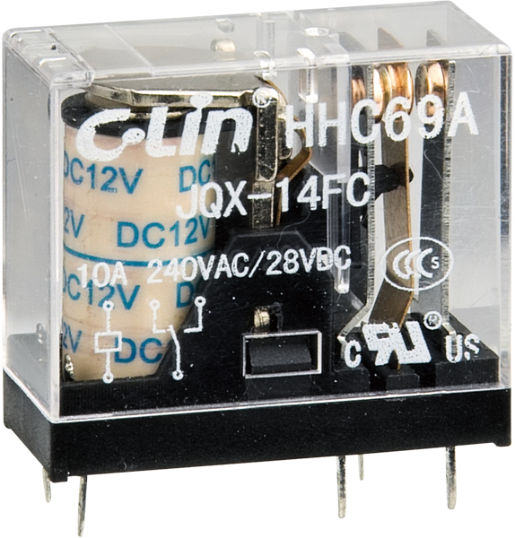 欣灵 电磁继电器 5mm HHC69A-2Z(JQX-14FC) 3.5mm2