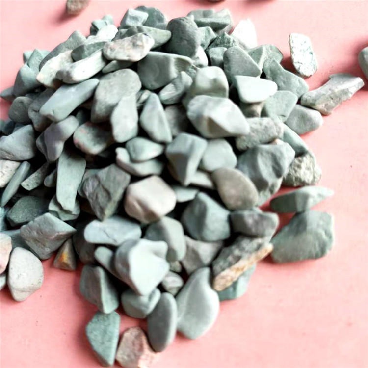 透水胶黏石 沙石、砾石、卵石 建筑用洗米石 玄光直销绿色洗米石