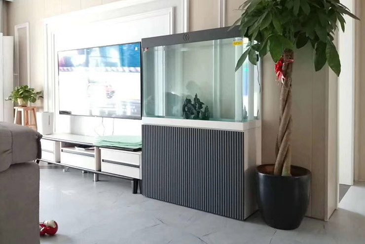 潍坊鱼缸厂家名亨水族批发各种尺寸家用成品玻璃鱼缸1