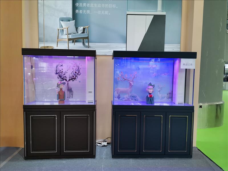 mheng鱼缸厂家郑州定做大型鱼缸办公室生态水族箱1.5米2.0米3