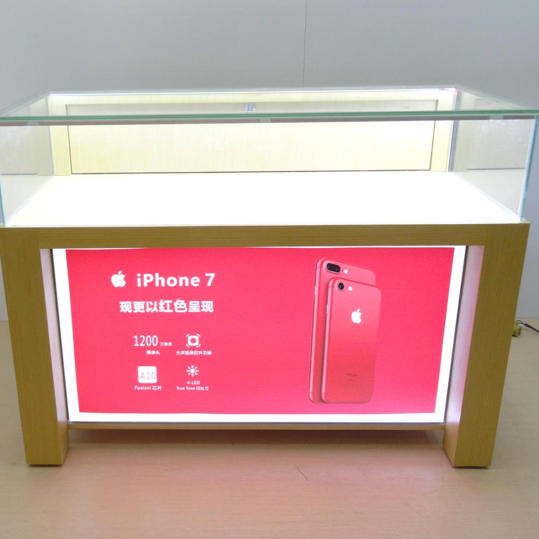 苹果手机柜台手机展示柜手机柜台移动联通手机柜华为专柜手机维修台接待台