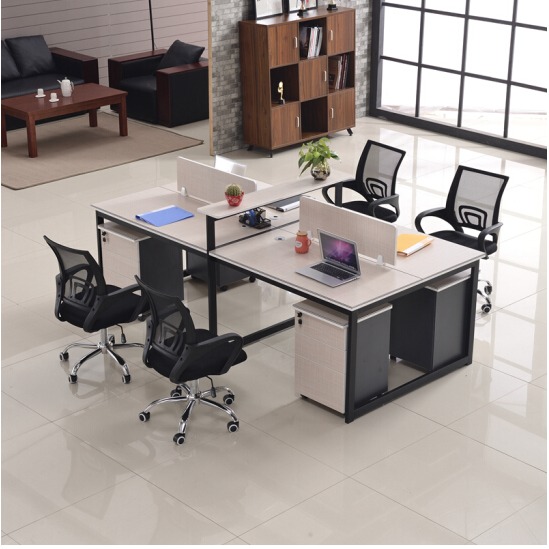 办公桌椅组合 卡座四4人位员工办公室桌子工位职员办公桌