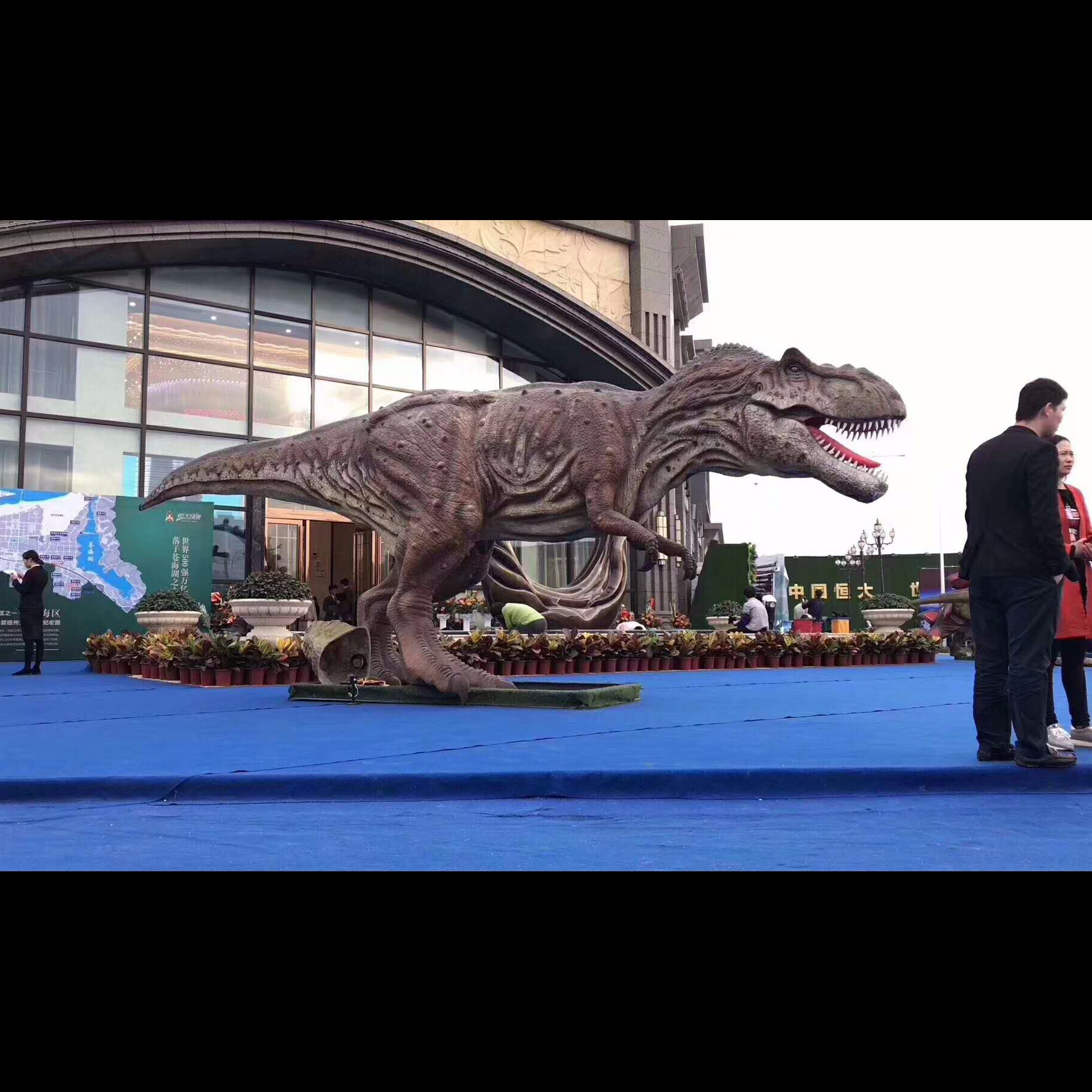 仿真大型恐龙玻璃钢雕塑厂家直销可定制 树脂工艺品2