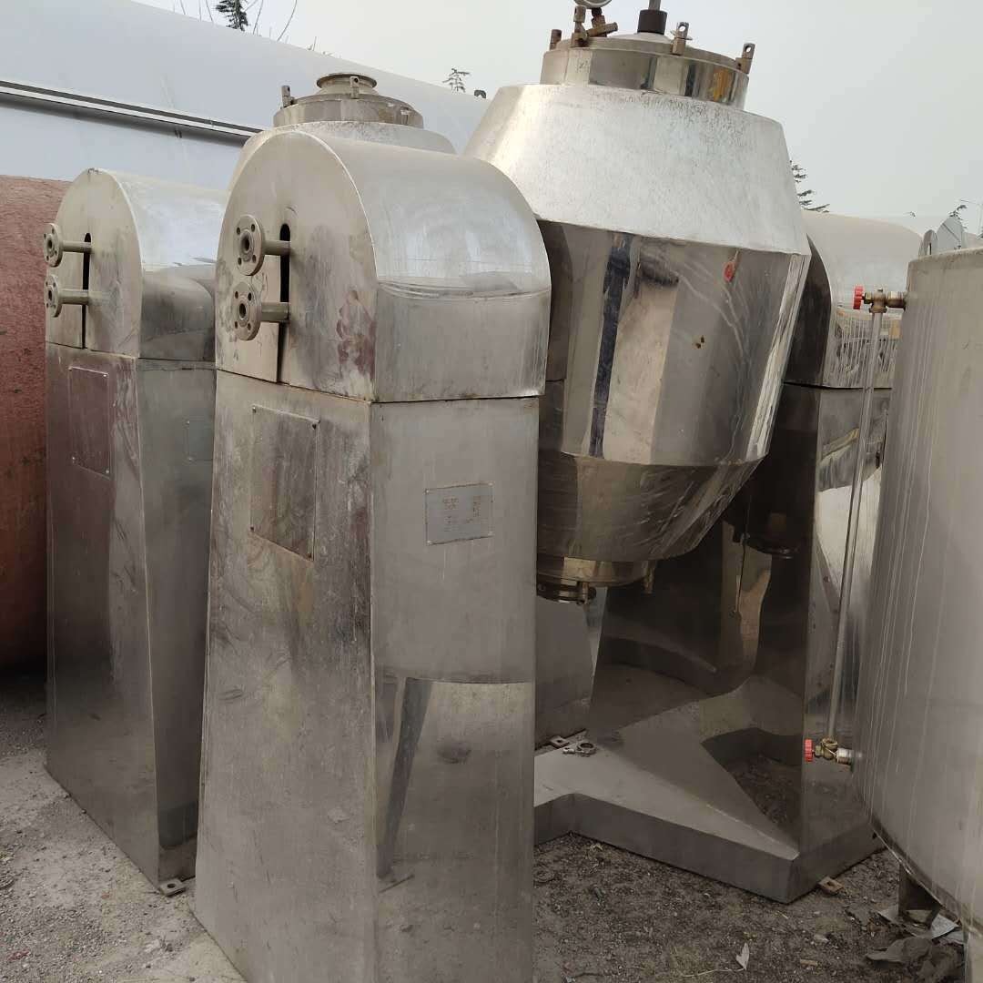 各型号干燥机回收 二手食品机械 长城牌双锥干燥机回收