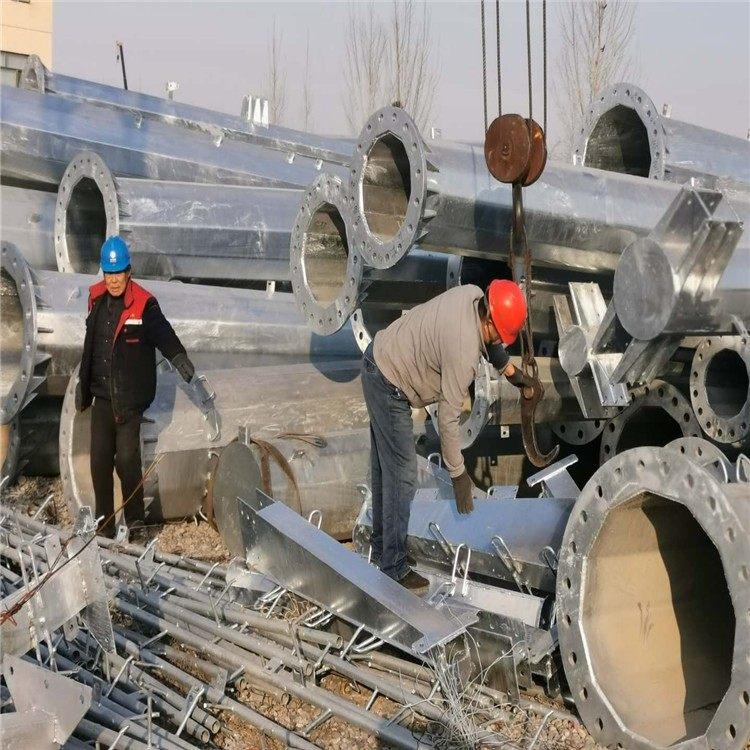 河北华强220KV单回路钢管杆生产厂家 电力钢杆型号 出售耐张钢杆 钢管塔价格7