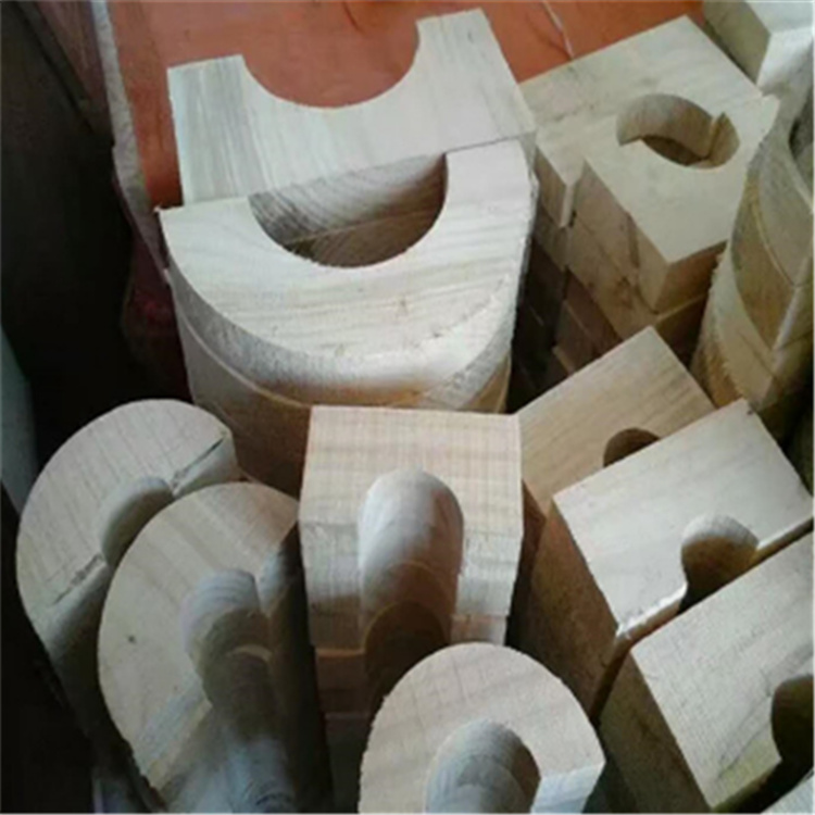 管道木托 环保卡环木质托码 厂家供应中央空调 晟东 橡塑木托3