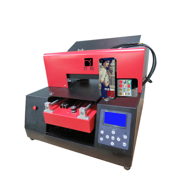数码直喷小型UV平板打印机手机壳打印皮革彩色金属标牌打印机4