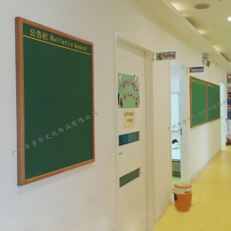 广州厂家长期定做诺迪士软木布展示板 教学实木边软木布宣传板2