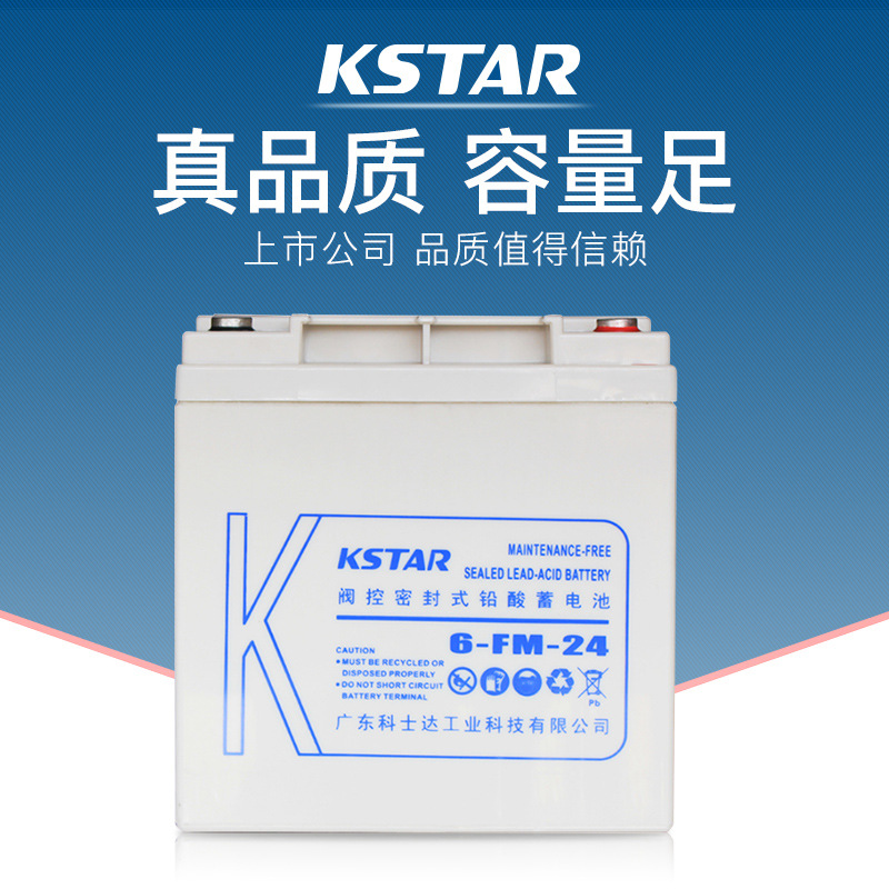 科士達蓄電池12V24AH鉛酸免維6-FM-24UPS直流屏EPS太陽能儲能電源5