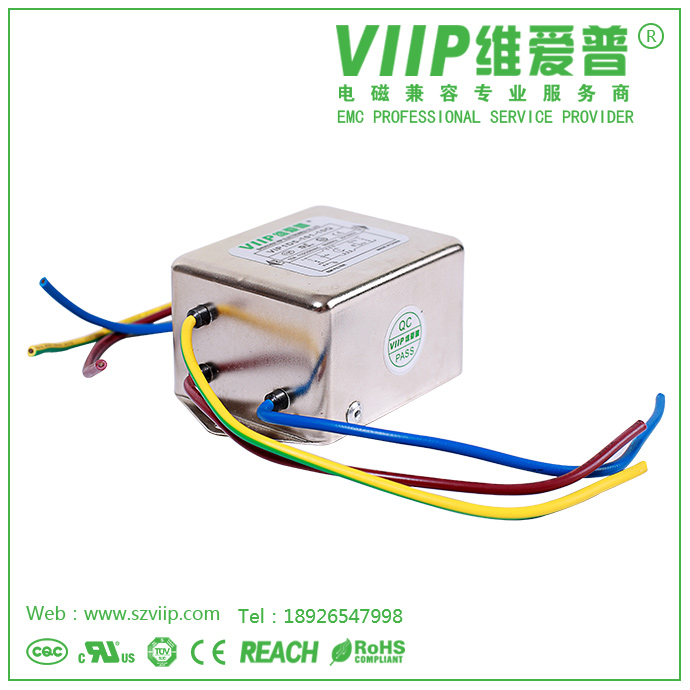 厂家直销 维爱普滤波器 VIP4-1A 1B系列抗干扰交流单相一级EMI滤波器2