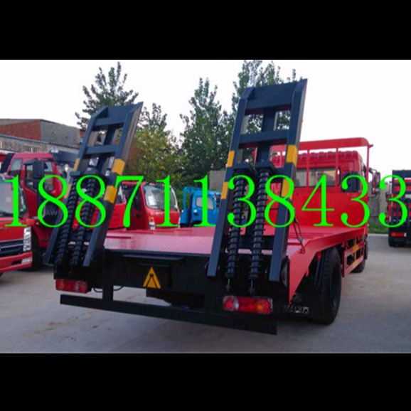 其他运输搬运设备 平板运输凯马黄牌小型挖机拖车厂家直销3