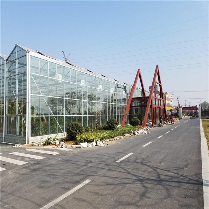 鑫泽玻璃温室大棚厂家 玻璃温室大棚结构图 型号多样 西安玻璃温室大棚价格6