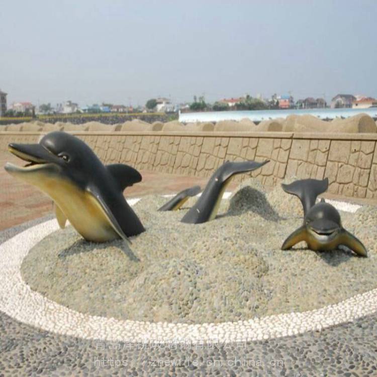 大型海洋生物雕塑玻璃钢鲸鱼雕塑 景观雕塑1