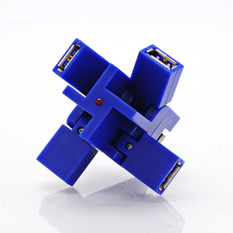 USB2.0集线器工厂直销多色可选方形特色礼品真正的2.0版本3