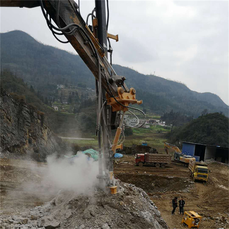其他工程与建筑机械 挖机改凿岩机 路桥工程 ZDDL 挖掘机改装潜孔钻1