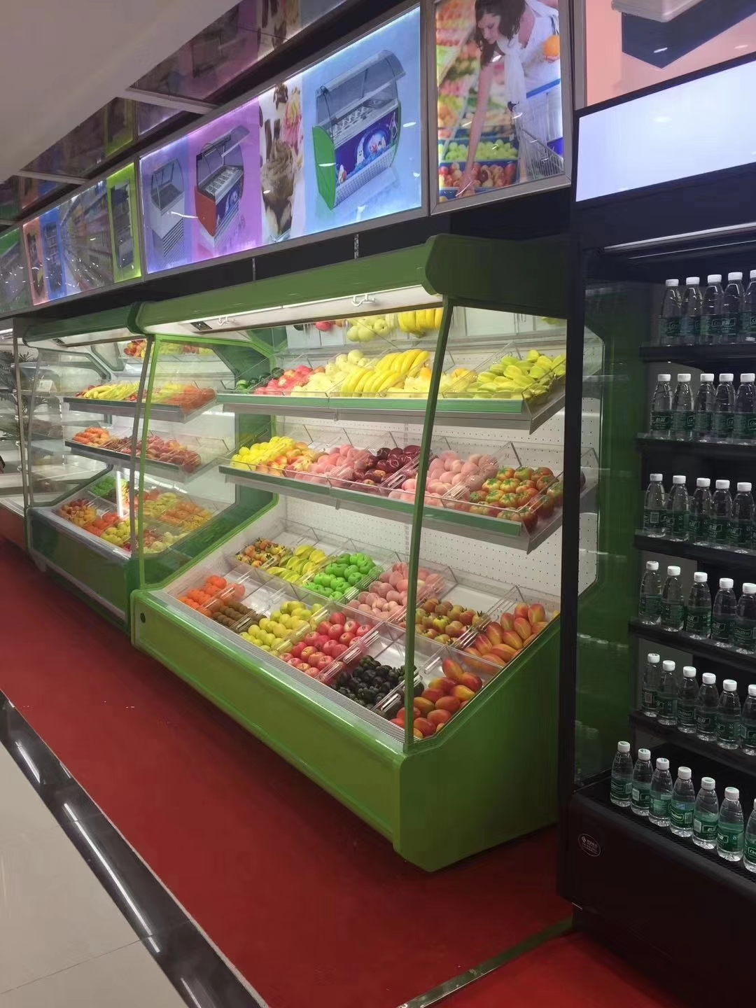 果切风幕柜 敞开式冰柜 未来雪-W-FMG-11-水果保鲜柜 立式商用果蔬冷藏展示柜5