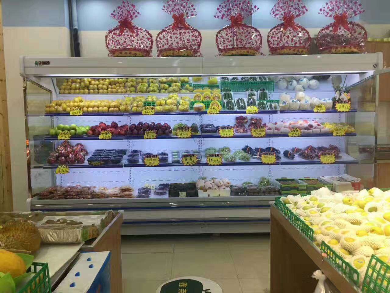 蔬菜冷藏柜 未来雪-W-FMG-12-水果保鲜柜 超市风幕柜 水果店风幕柜 商用冰箱展示柜冰柜 水果柜2