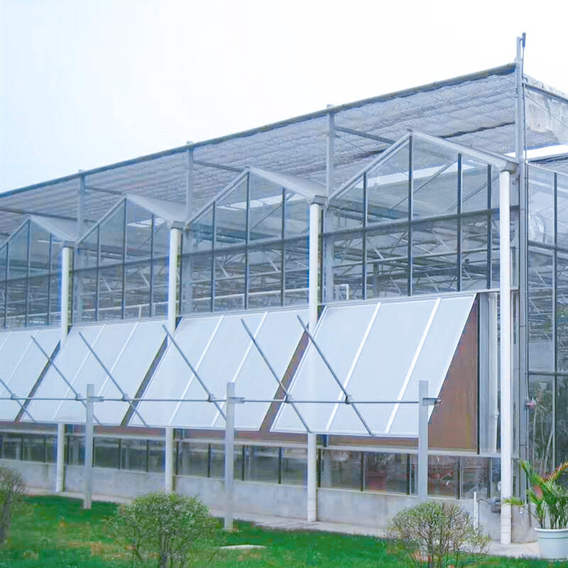 温室大棚按需定制 热镀锌钢结构骨架生产 浙江绍兴新型玻璃温室大棚加工厂8