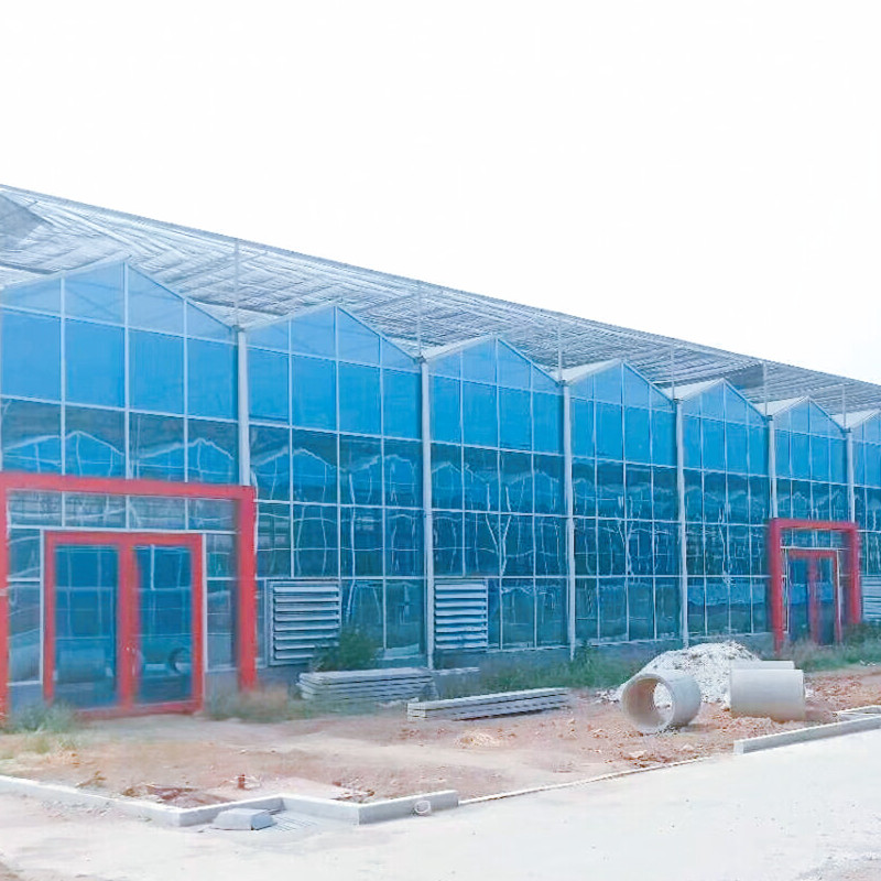 温室大棚按需定制 热镀锌钢结构骨架生产 浙江绍兴新型玻璃温室大棚加工厂3