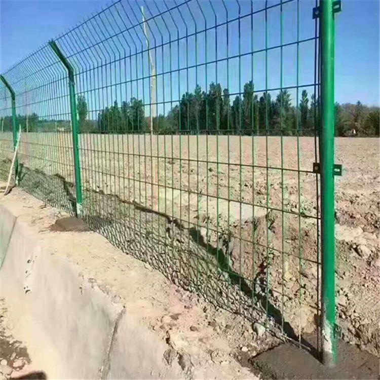 双边丝防护护栏圈地喷塑护栏网 桃型柱护栏网定制5