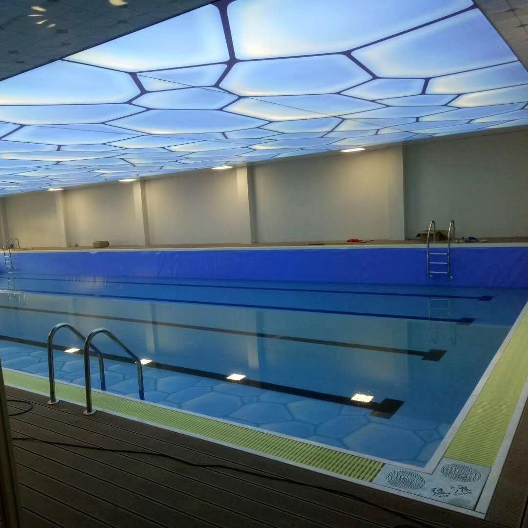 整体游泳池 健身房泳池 广东省江门市钢结构拼装式泳池 拆装式泳池