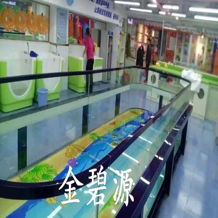 全透明 儿童漂流池厂家直销 内蒙古儿童玻璃游泳池 漂流池3