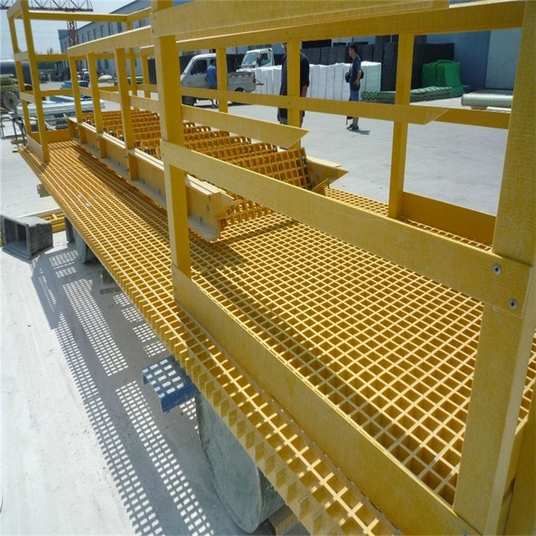 操作平台 耐腐蚀 玻璃钢护栏 FRP电力围栏 爬梯护笼3