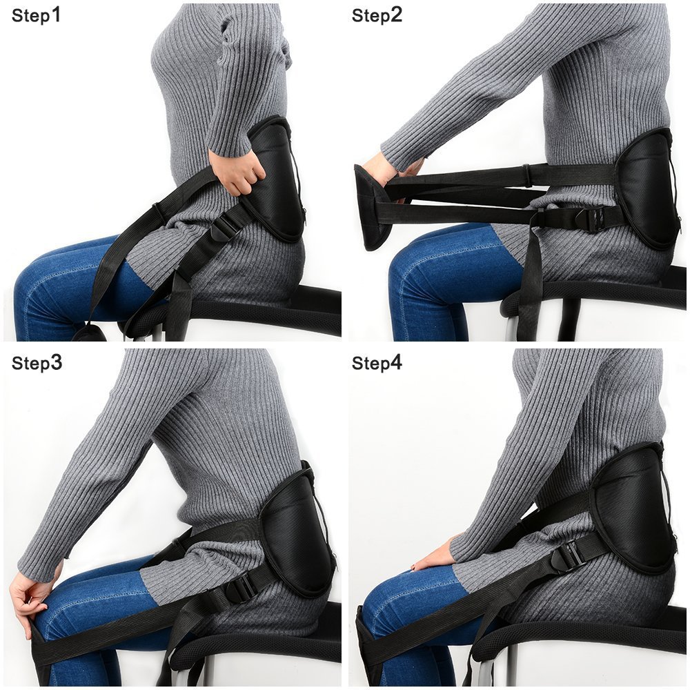 厂家直供矫正坐姿腰带防止驼背保护脊椎改善劳损护腰器腰部腰椎矫形器3