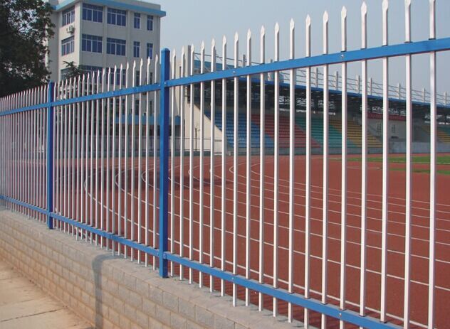 钢管围墙厂区护栏 企业社区护栏 工厂护栏1