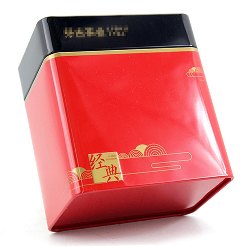 长方形茶叶罐铁罐定做 麦氏罐业 春茶铁盒包装厂家 茶叶包装礼盒生产厂家铁盒