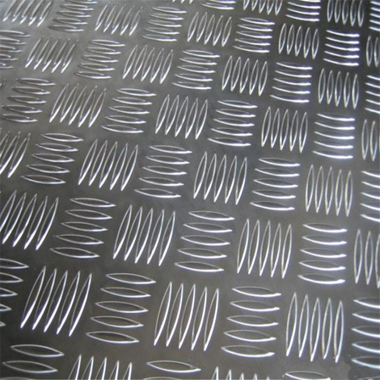 防滑铝板 济南忠发铝业 花纹铝板 五条筋花纹铝板 铝合金6