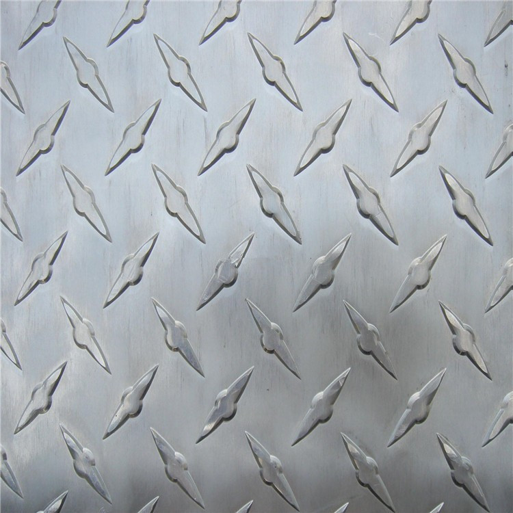 防滑铝板 济南忠发铝业 花纹铝板 五条筋花纹铝板 铝合金5