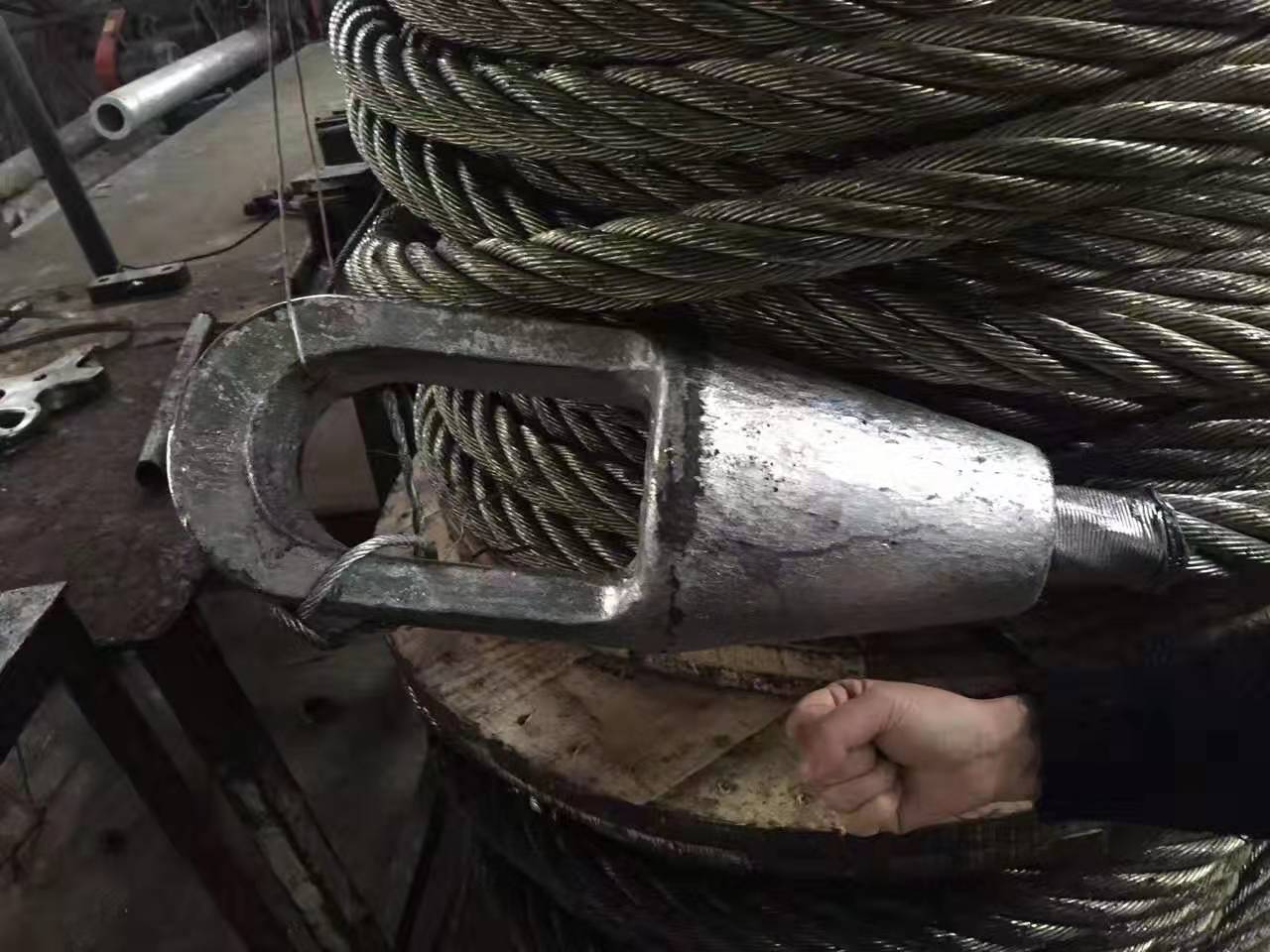 厂家生产 金属丝绳 批发卷扬机专用钢丝绳浇铸索节船用克令吊用3