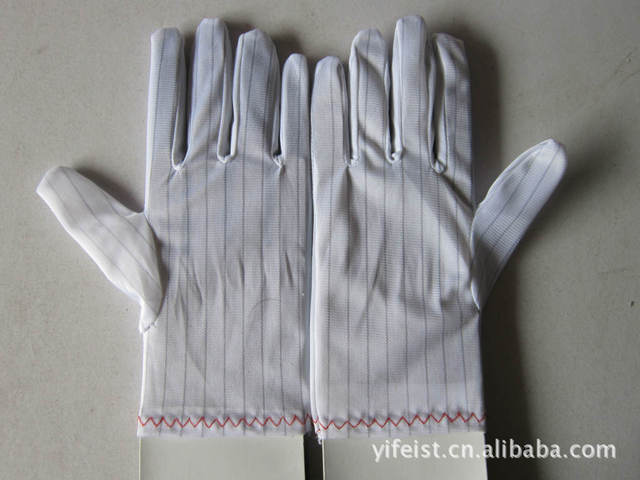 防静电条纹手套每副手套重量12.5克 防静电手套、腕带 防静电手套4