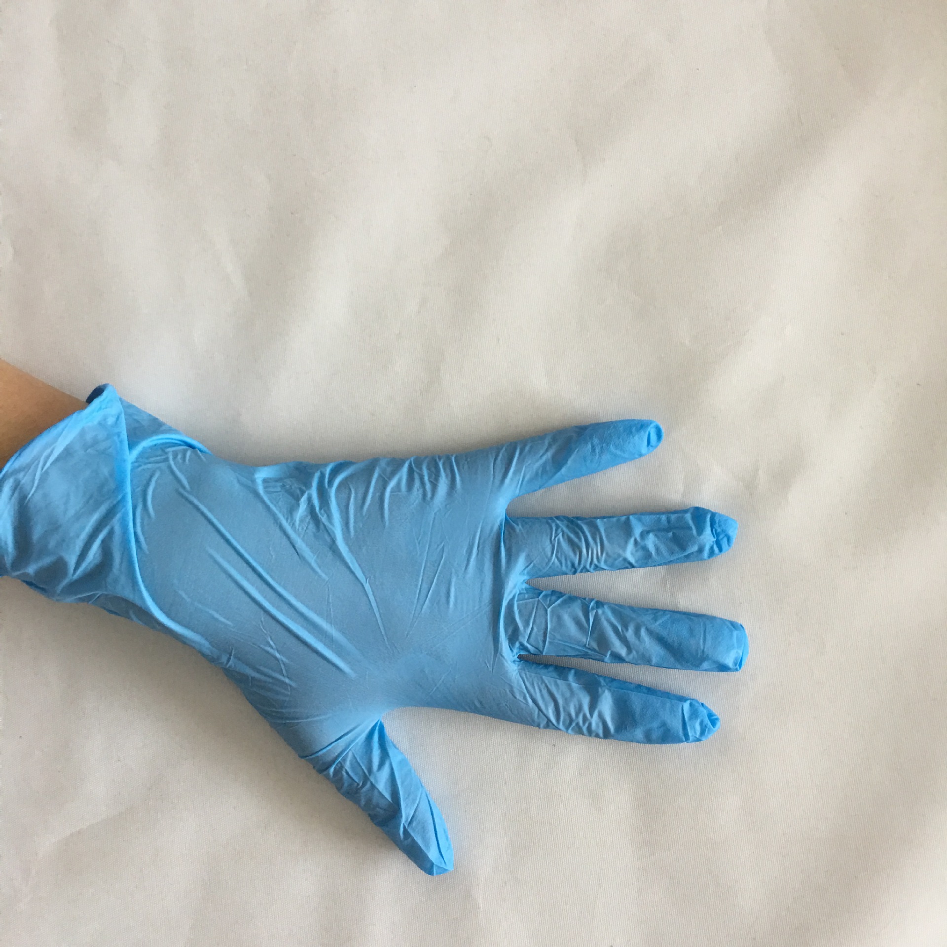 耐磨 食品级批发 防静电工业 NITRILE蓝色丁晴手套9寸无粉 耐酸碱1