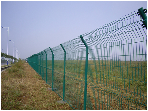 两边防护围栏 现货吉安绿色铁路框架防护栅栏 绿色金属防护网铁路栅栏1