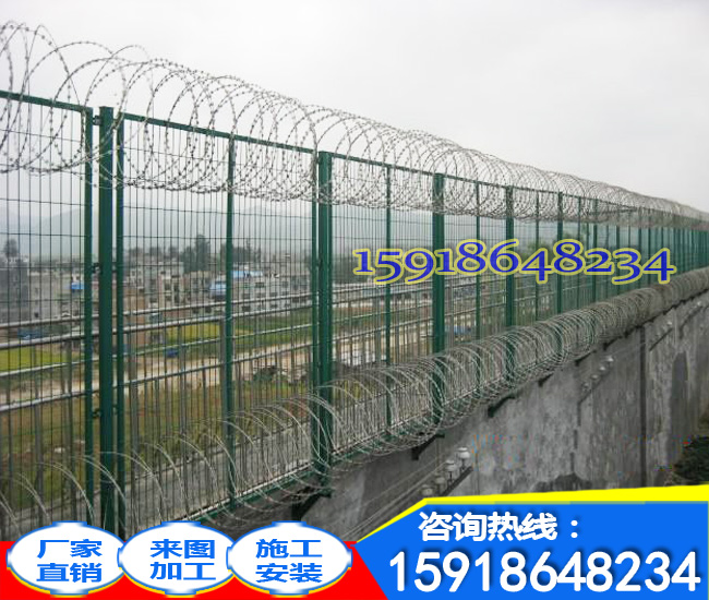 广州贸易开发区隔离网防盗栏杆Y型柱安全围栏深圳监狱钢网墙安装报价2