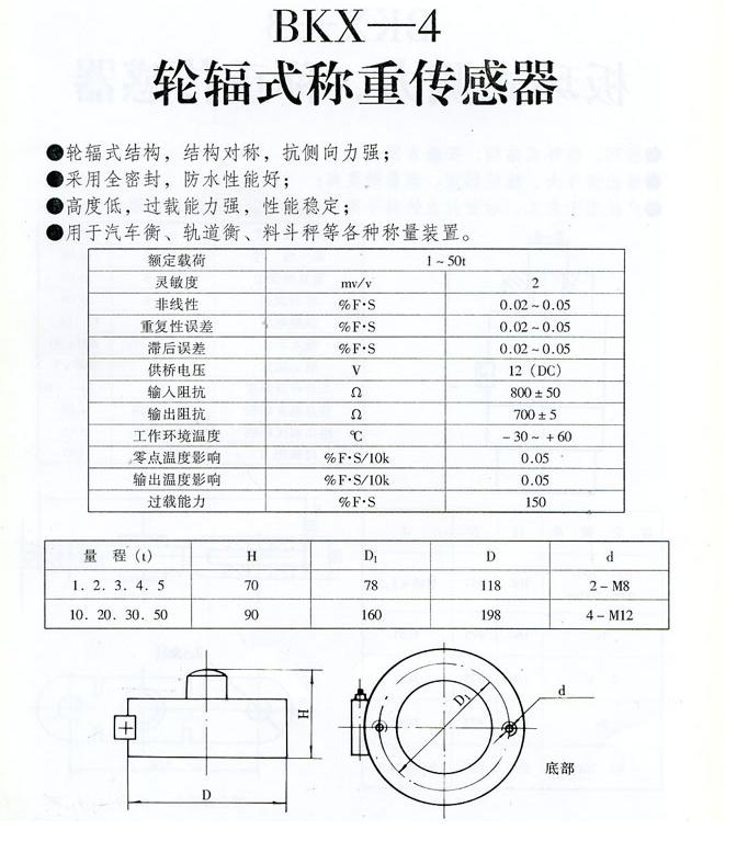 新宇BKX-4 型称重传感器1