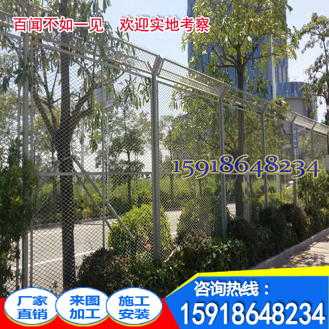 惠州护栏生产厂家 清远厂房围栏网价格 镀锌网物流园围墙防护网4