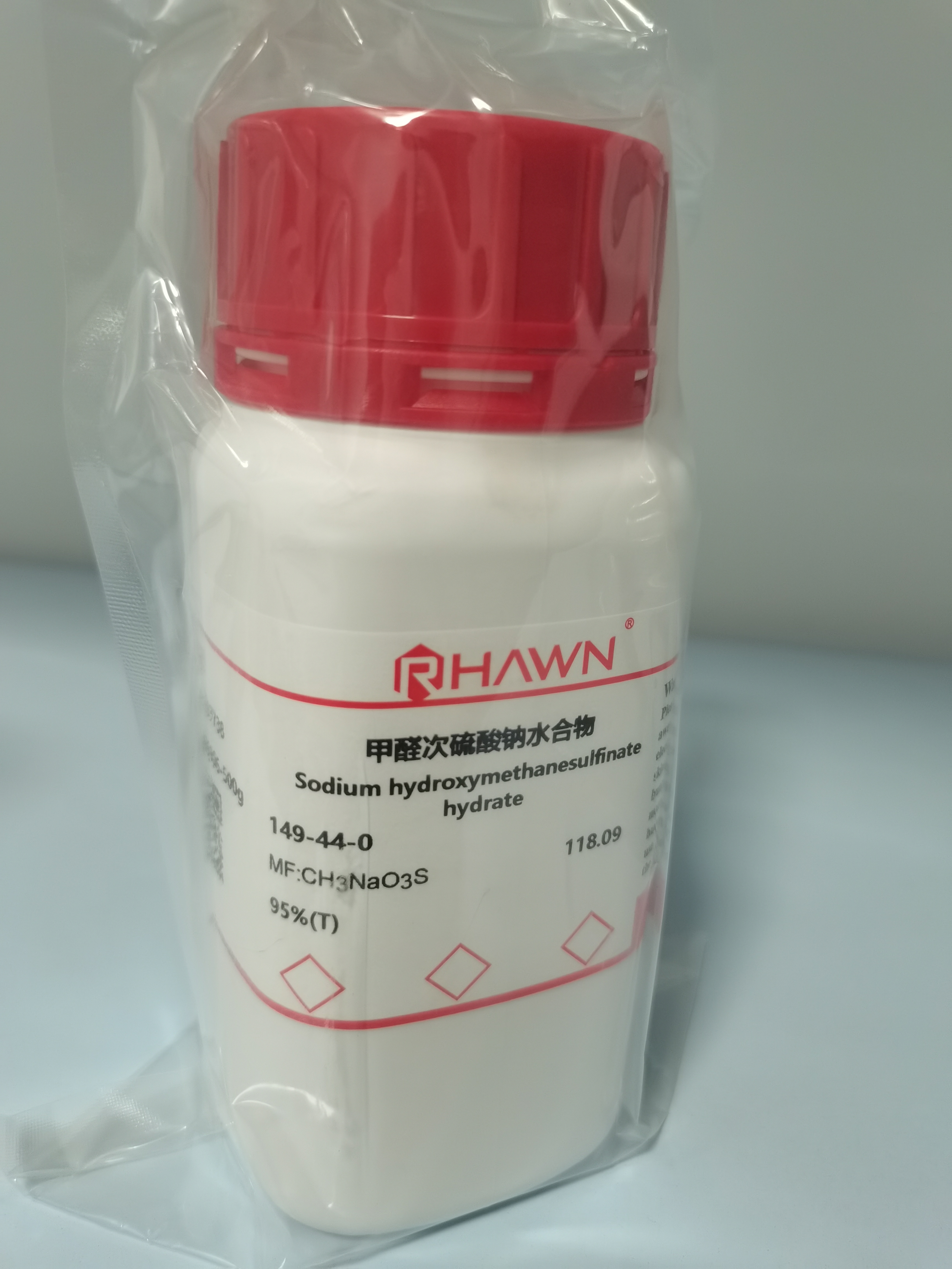 百灵威价格 罗恩 149-44-0吊白块95%（T）500g麦克林 阿拉丁 南京化学试剂厂家总代甲醛次硫酸钠水合物1
