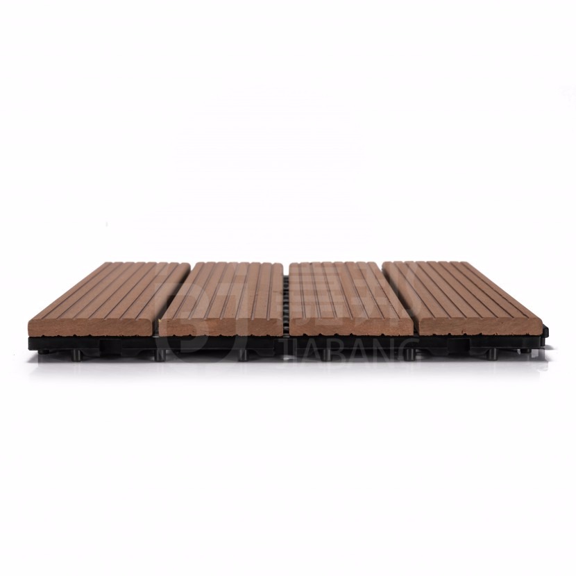 木塑材料 佛山工厂供应塑木DIY地板阳台花园别墅地板砖9