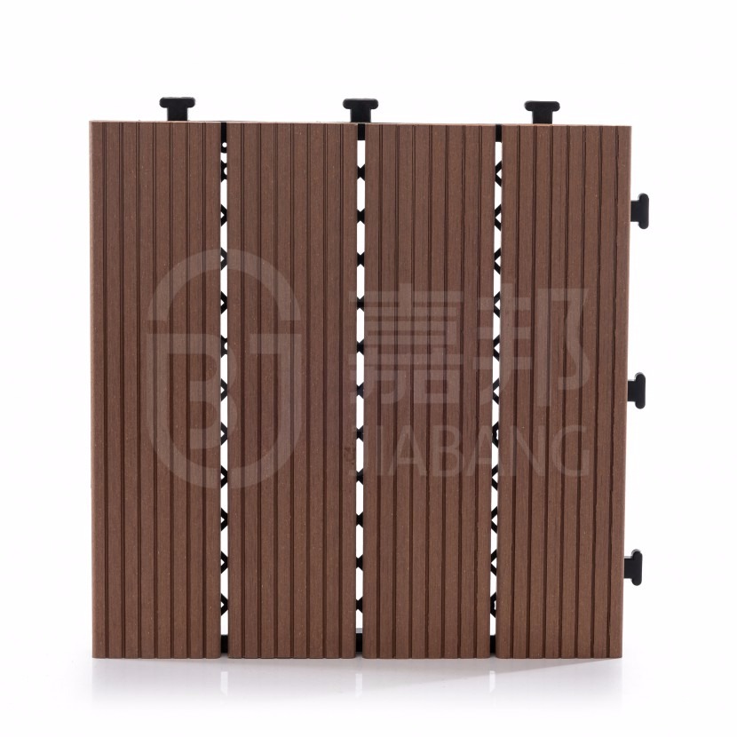 木塑材料 佛山工厂供应塑木DIY地板阳台花园别墅地板砖