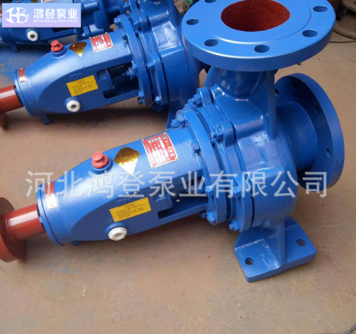 大流量排水泵 河北鸿登 IS65-40-200清水泵 循环泵 卧式热水管道增压泵2