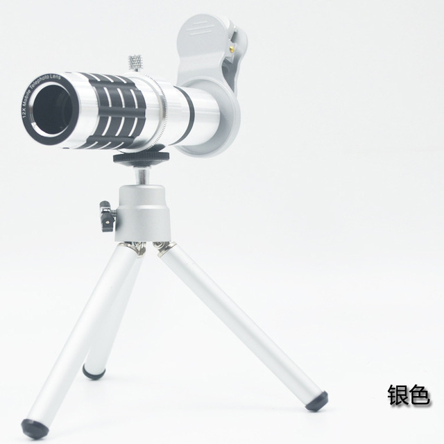 通用12X镜头 变焦镜头高清无暗角远视镜摄影 长焦 放大镜 望远镜2