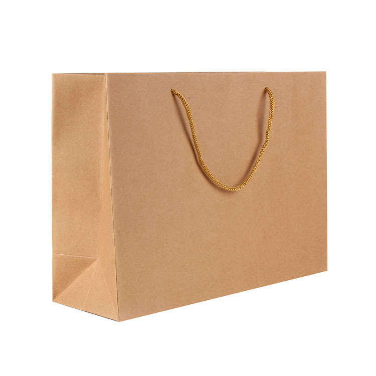 牛皮纸袋定做 食品袋 服装购物袋 礼品袋现货批发手提纸袋3