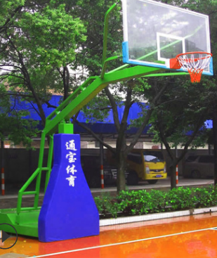 广州通宝室外防液压手动电动篮球架 户外标准成人移动升降篮球架2