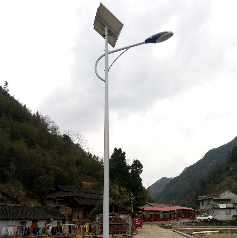 厂家生产太阳能路灯新农村美丽乡村厂家6米12V3.2VLED单臂双臂路灯定制太阳能锂电池路灯3