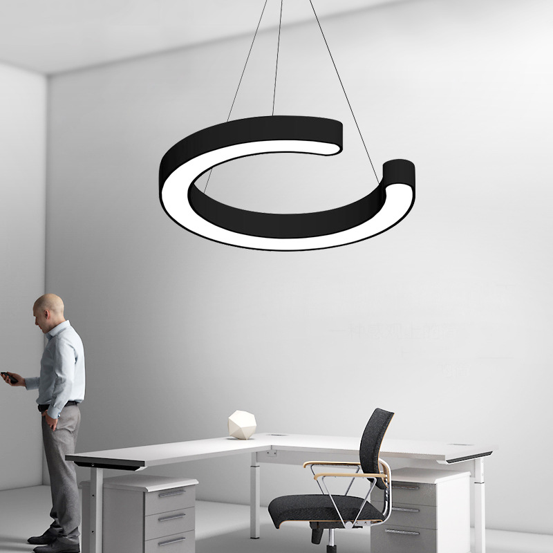 圆环吊灯 3D工业风吊灯组合 餐厅吊灯工业风创意个性灯具3