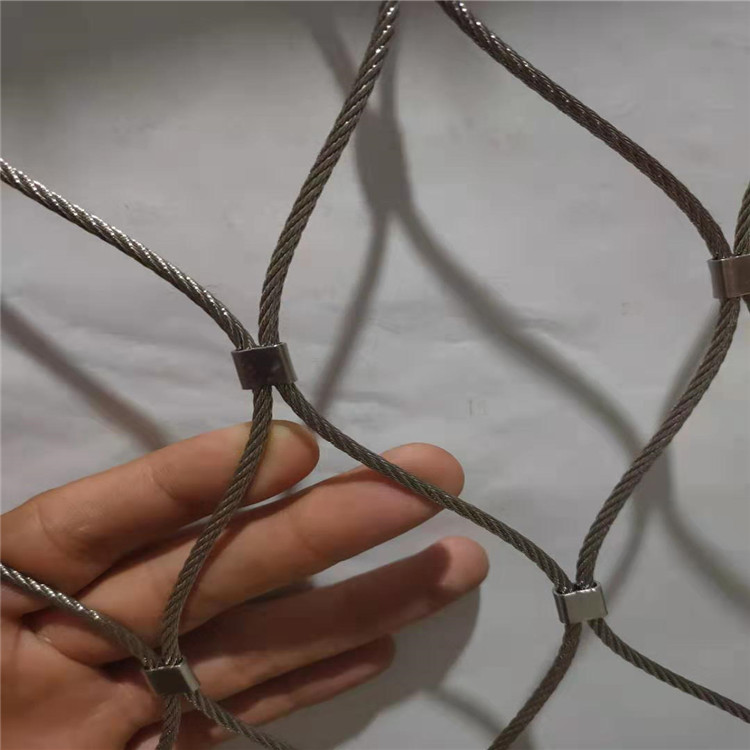 防坠物304不锈钢绳网 高空防坠物专用不锈钢绳网 卡扣不锈钢绳网4